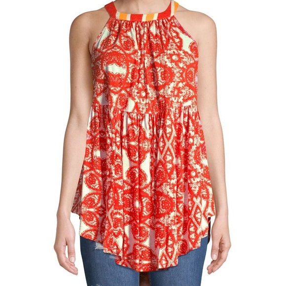 Free people sleeveless handkerchief tunic S - Picture 4 of 8